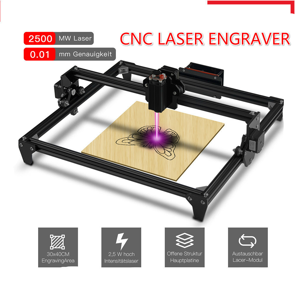 Mini Laser Engraver Cnc Router - 30*40 cm Mini 2500 MW Macchina