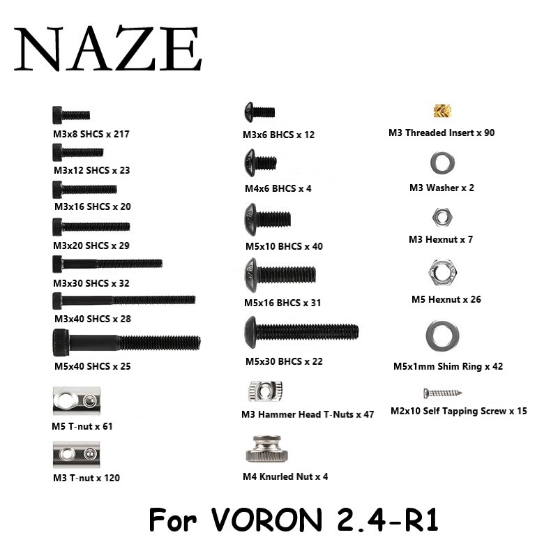Voron 2.4 R2 Kit - NAZE Voron2.4 stampante 3D R1/R2 V2.4