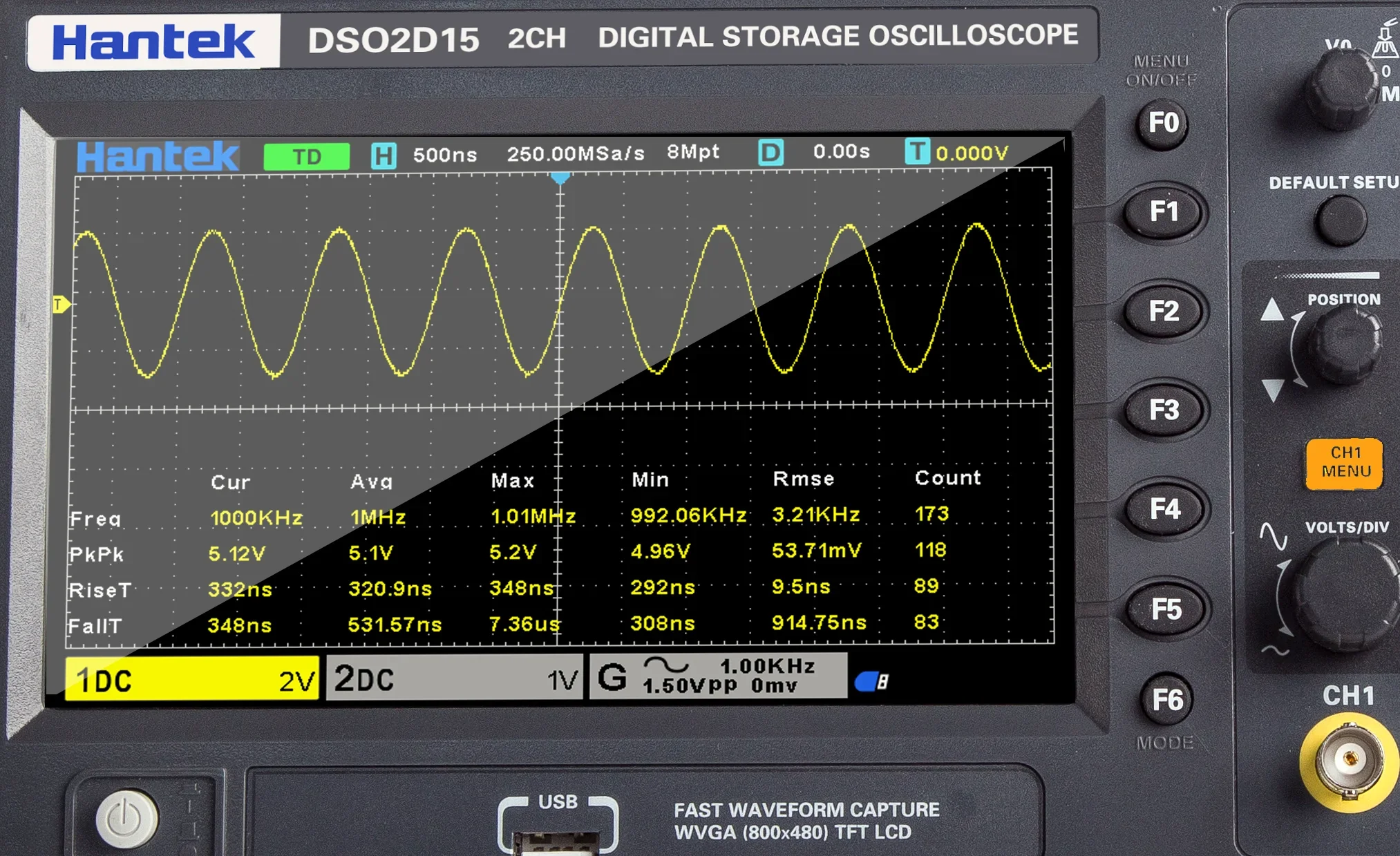 Oscilloscopio Digitale a Doppi - Digital Storage Oscilloscope 100Mhz recensione e prezzo