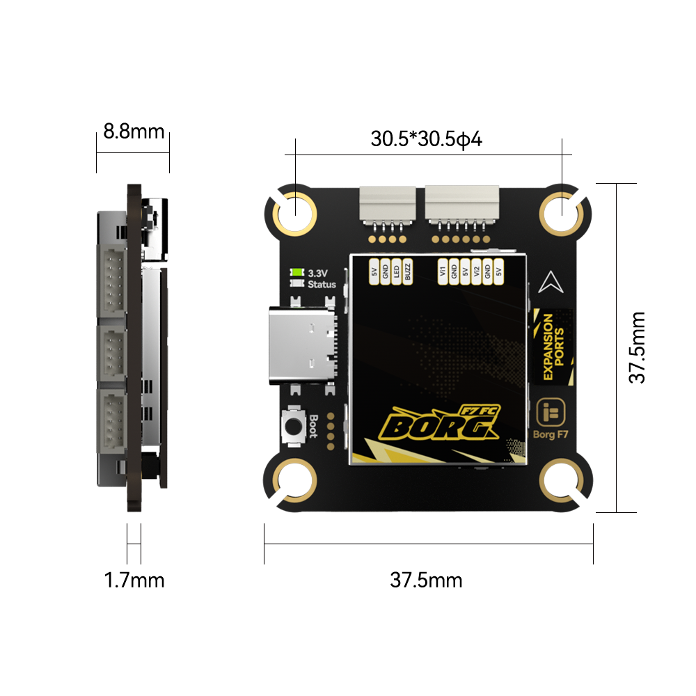 IFlight Borg F7 + Borg 60 ESC  - Fpv Flight Controller F7 Stack 60A recensione e prezzo